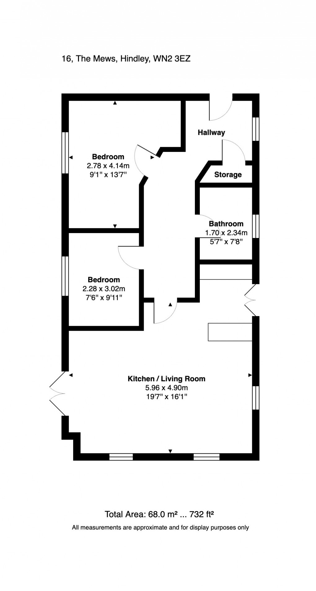 Floorplan for The Mews, Hindley