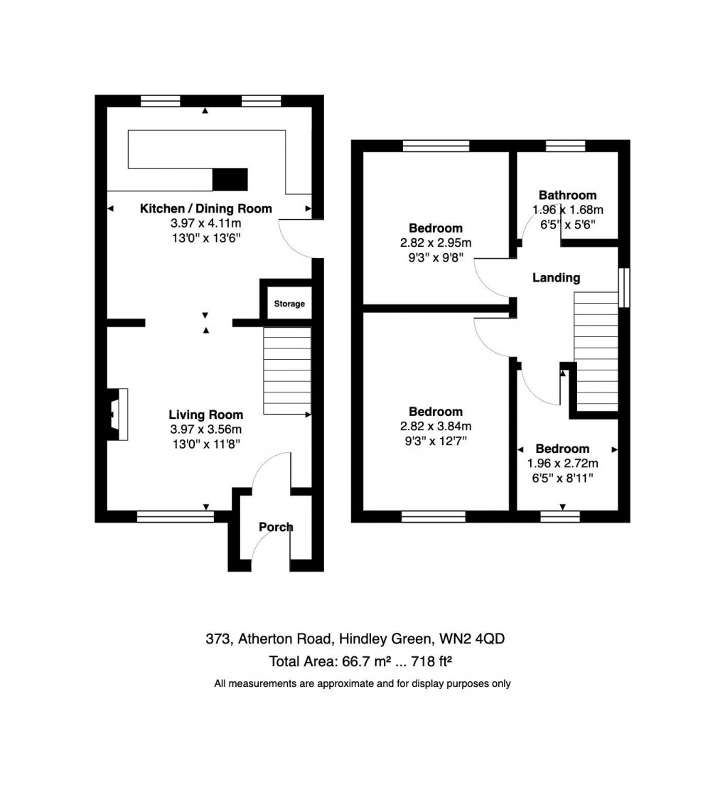 Floorplan for Atherton Road, Hindley Green